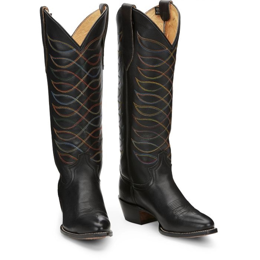 New Justin Boots Black